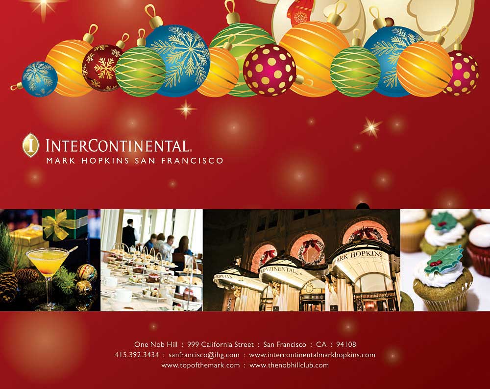 Holiday events at the InterContinental Mark Hopkins